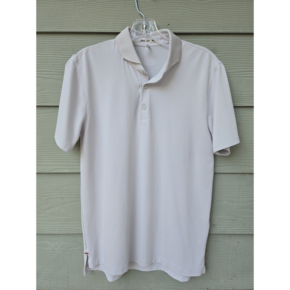 Sun Day Red Short Sleeve Polo Mens SMALL